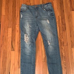 Girls distressed jeans